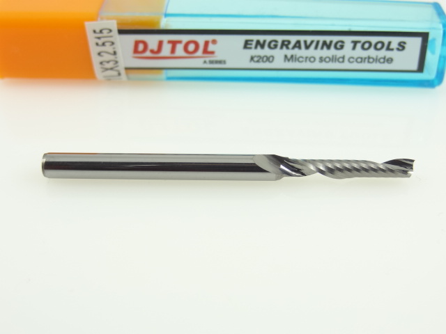 Фреза по акрилу DJTOL A: хвост. 3.175 мм, диам. 2.5 мм, реж. длина 15 мм Фреза по акрилу DJTOL A: хвост. 3.175 мм, диам. 2.5 мм, реж. длина 15 мм