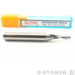 Фреза по акрилу DJTOL A: хвост. 6 мм, диам. 3 мм, реж. длина 12 мм