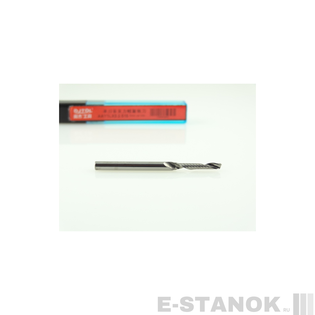 Фреза по акрилу DJTOL AA: диам. 2.5 мм, хвост. 3.175 мм, реж. длина 15 мм