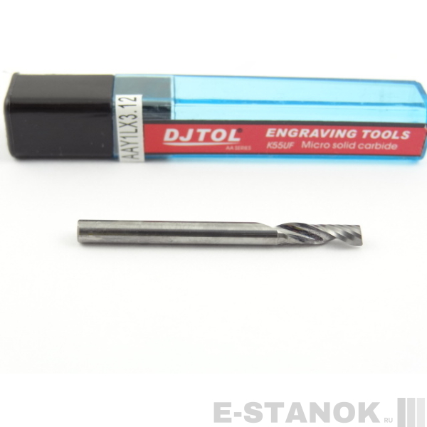 Фреза по акрилу DJTOL AA: диам. 3.175 мм, реж. длина 12 мм