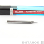 Фреза по акрилу DJTOL AA: хвост. 3,175 мм, диам. 1 мм, реж. длина 4 мм