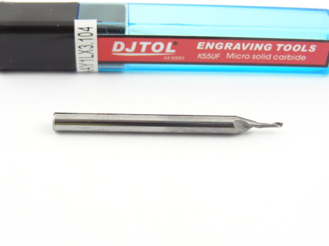 Фреза по акрилу DJTOL AA: хвост. 3,175 мм, диам. 1 мм, реж. длина 4 мм Фреза по акрилу DJTOL AA: хвост. 3,175 мм, диам. 1 мм, реж. длина 4 мм