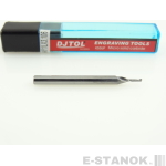 Фреза по акрилу DJTOL AA: хвост. 3,175 мм, диам. 1 мм, реж. длина 6 мм