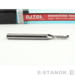 Фреза по акрилу DJTOL AA: хвост. 3.175 мм, диам. 2 мм, реж. длина 10 мм