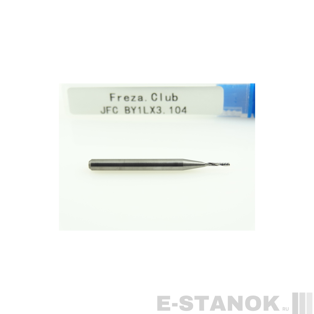 Фреза по акрилу JFC: диам. 1 мм, хвост. 3.175 мм, реж. длина 4 мм