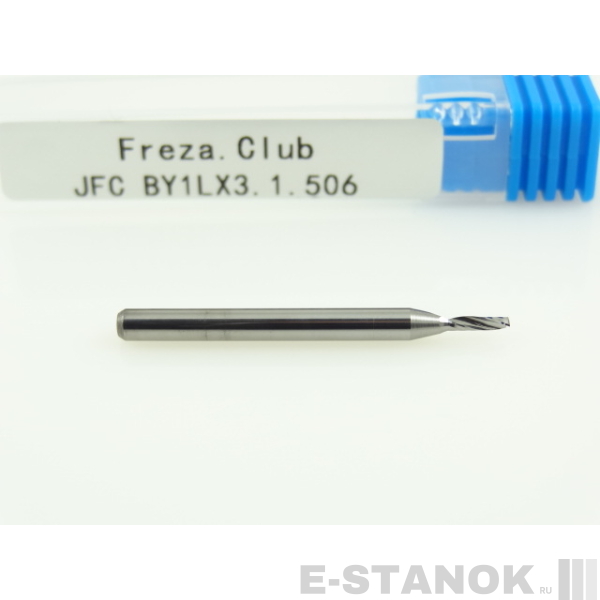 Фреза по акрилу JFC: диам. 1.5 мм, хвост. 3.175 мм, реж. длина 6 мм