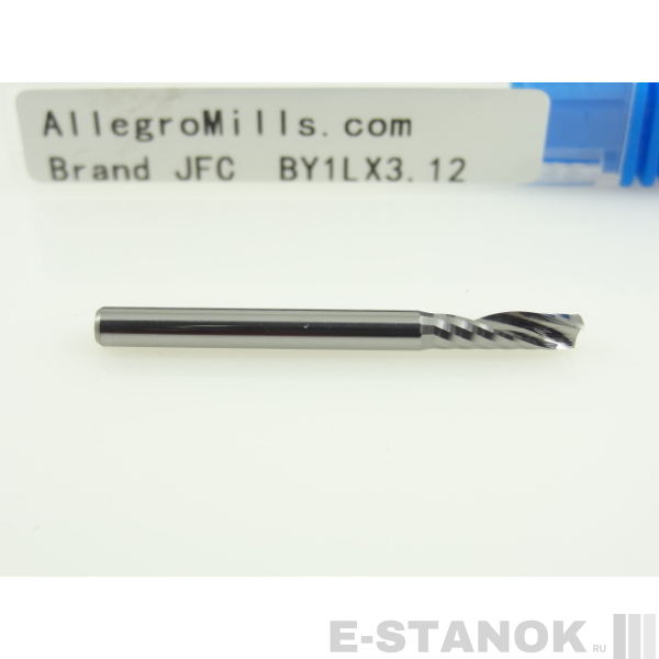 Фреза по акрилу JFC: диам. 3.175 мм, реж. длина 12 мм