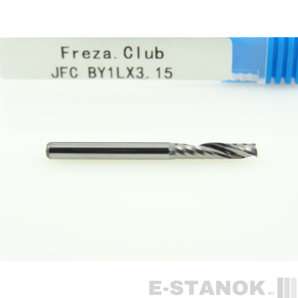 Фреза по акрилу JFC: диам. 3.175 мм, реж. длина 15 мм
