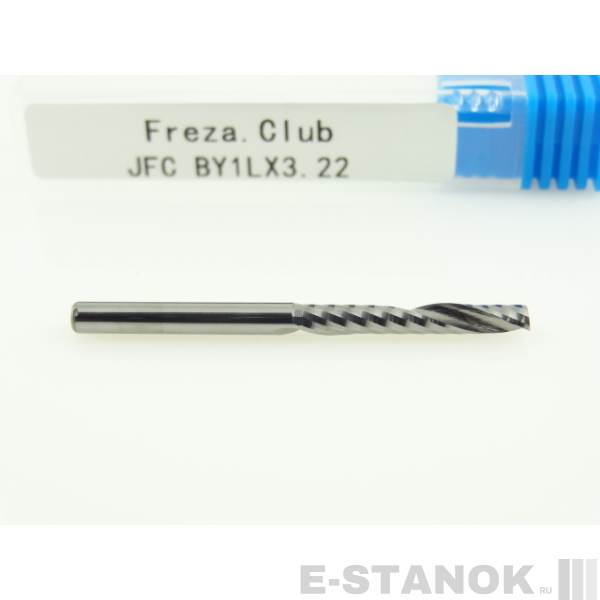 Фреза по акрилу JFC: диам. 3.175 мм, реж. длина 22 мм