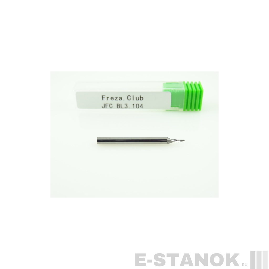 Фреза по алюминию JFC: диам. 1 мм, хвост. 3.175 мм, реж. длина 4 мм