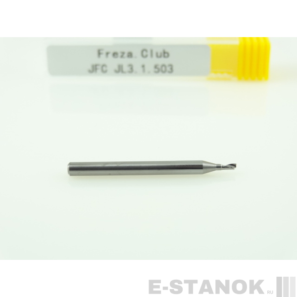 Фреза по алюминию JFC: диам. 1.5 мм, хвост. 3.175 мм, реж. длина 3 мм