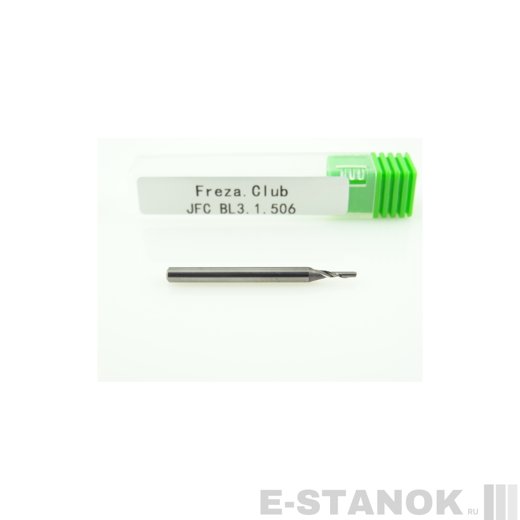 Фреза по алюминию JFC: диам. 1.5 мм, хвост. 3.175 мм, реж. длина 6 мм