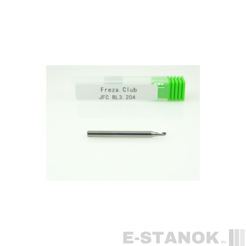 Фреза по алюминию JFC: диам. 2 мм, хвост. 3.175 мм, реж. длина 4 мм