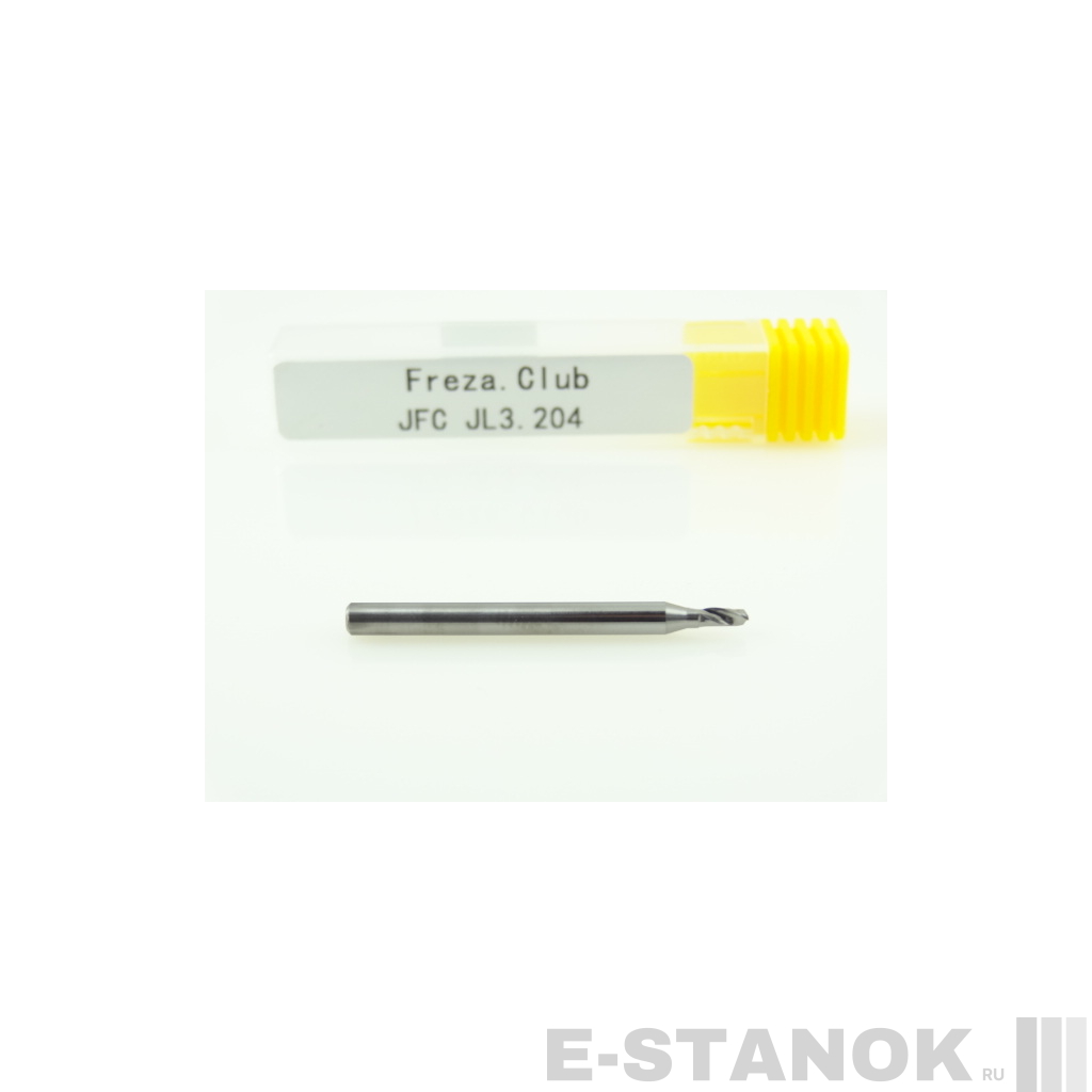 Фреза по алюминию JFC: диам. 2 мм, хвост. 3.175 мм, реж. длина 4 мм