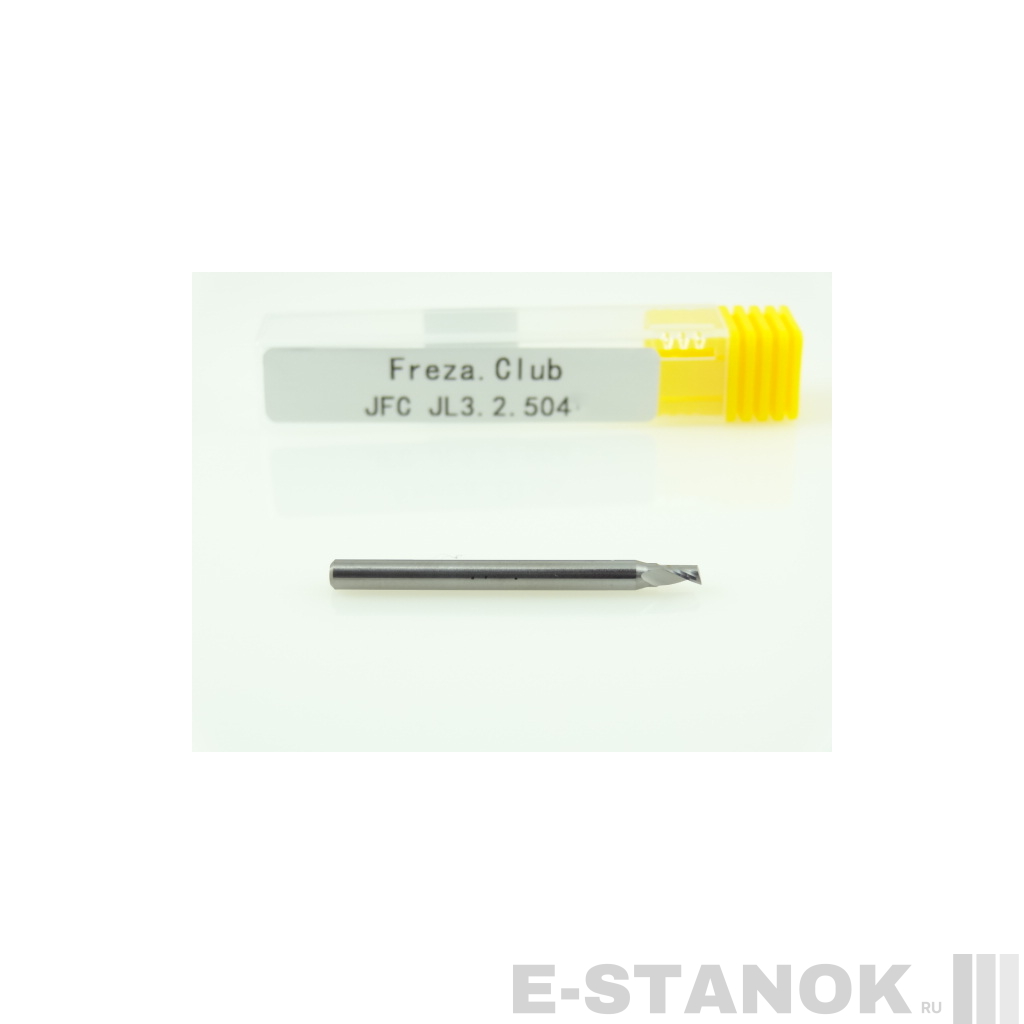 Фреза по алюминию JFC: диам. 2.5 мм, хвост. 3.175 мм, реж. длина 4 мм