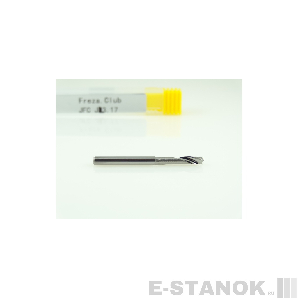 Фреза по алюминию JFC: диам. 3.175 мм, реж. длина 17 мм