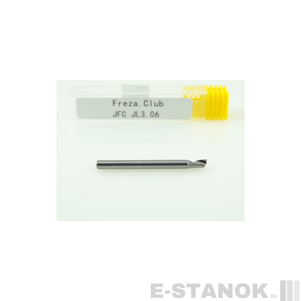 Фреза по алюминию JFC: диам. 3.175 мм, реж. длина 6 мм