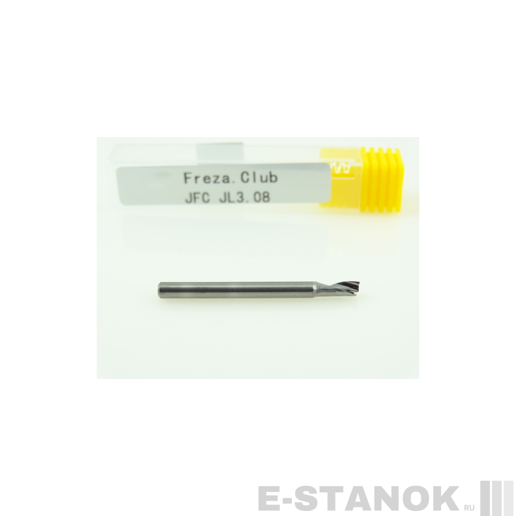 Фреза по алюминию JFC: диам. 3.175 мм, реж. длина 8 мм