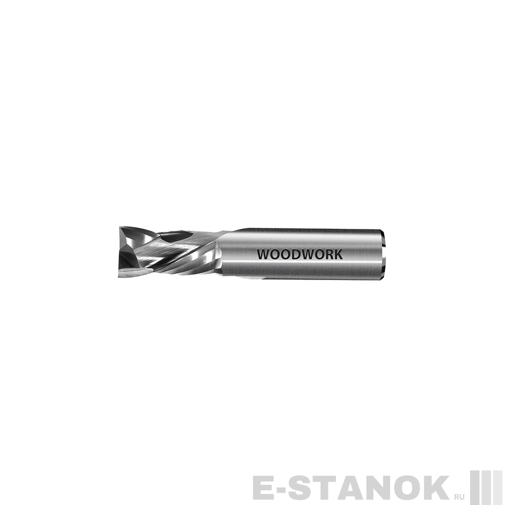 Компрессионная двухзаходная фреза WoodWork: диам. 6 мм, раб. длина 22 мм