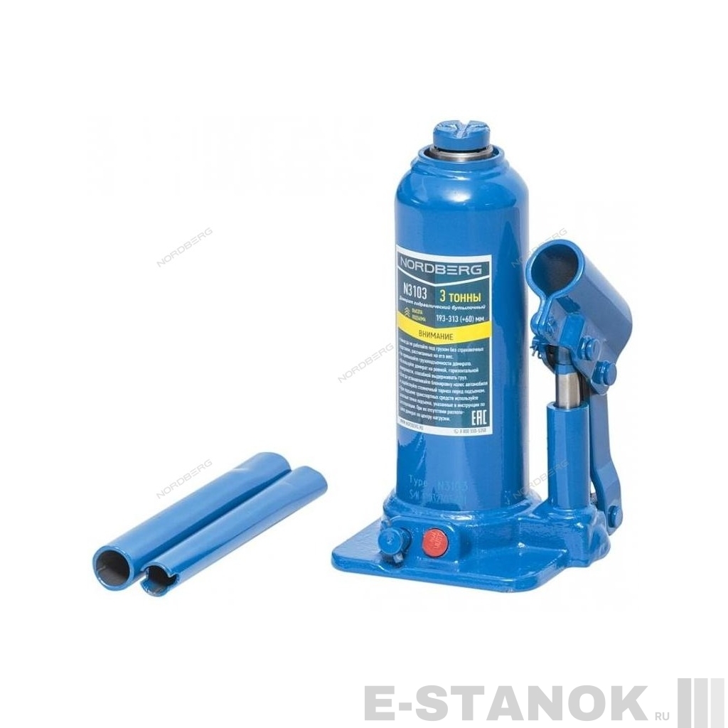 N3103 NORDBERG Домкрат бутылочный, г/п 3 т