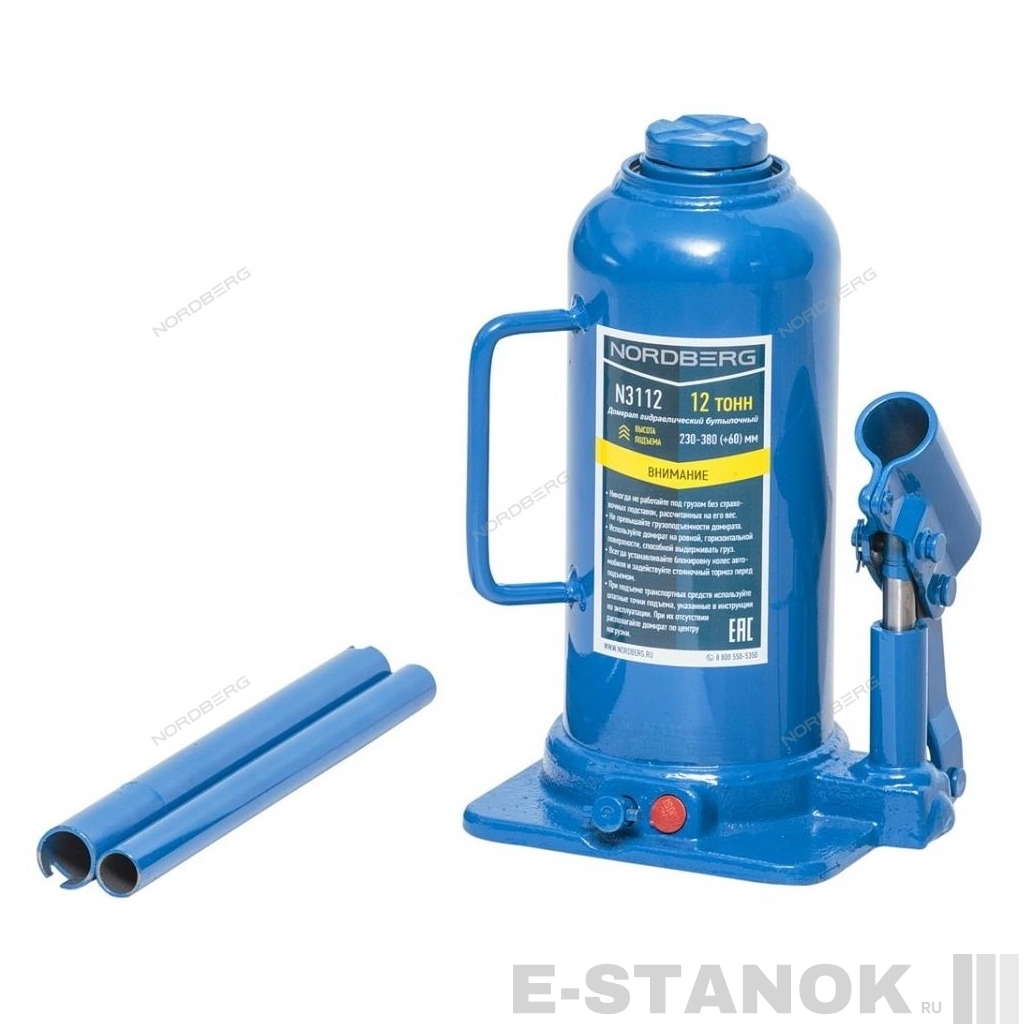N3112 NORDBERG Домкрат бутылочный, г/п 12 т