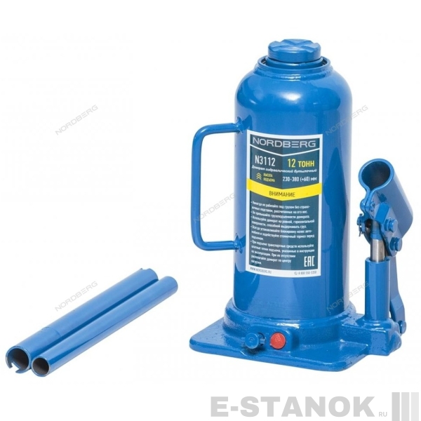 N3112 NORDBERG Домкрат бутылочный, г/п 12 т