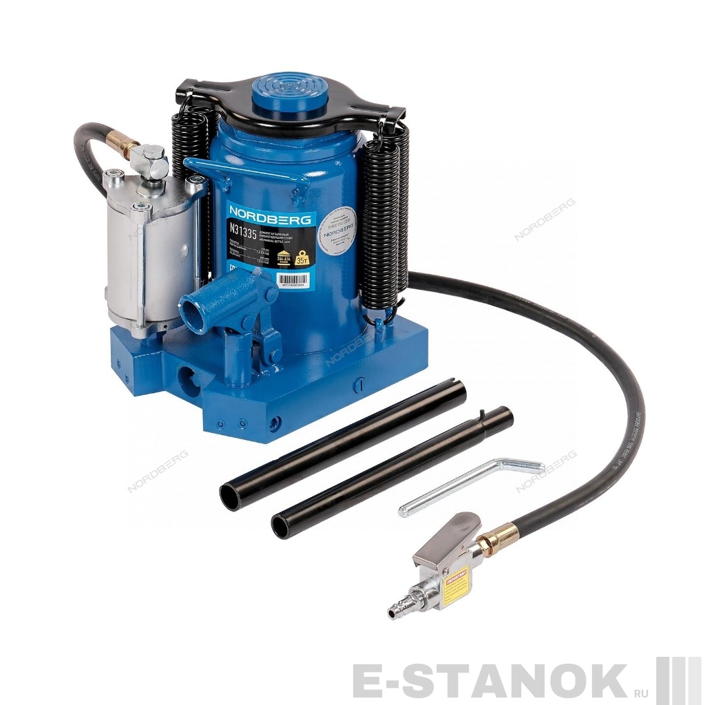 N31335 NORDBERG Домкрат бутылочный 35т пневмогидравлический