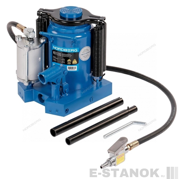 N31335 NORDBERG Домкрат бутылочный 35т пневмогидравлический