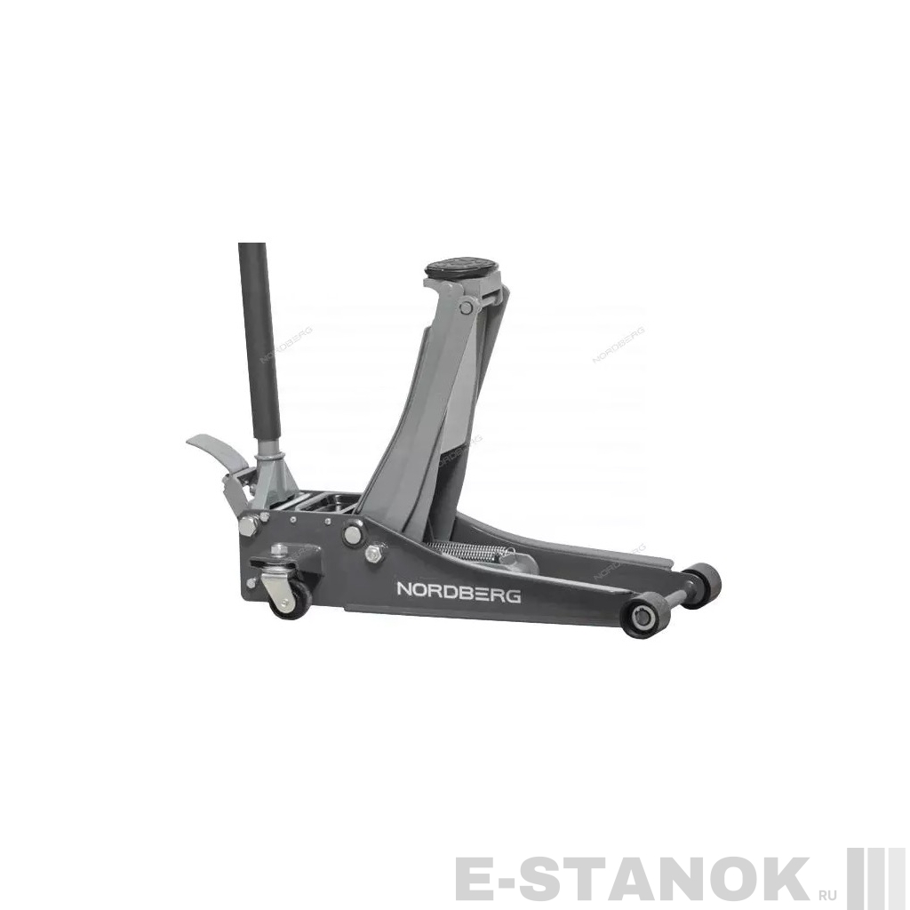 N32032G NORDBERG Домкрат супернизкий подкатной 3,2 тонны, H=75-500 мм, серый