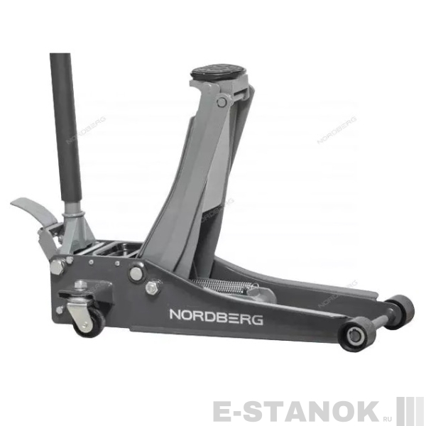 N32032G NORDBERG Домкрат супернизкий подкатной 3,2 тонны, H=75-500 мм, серый