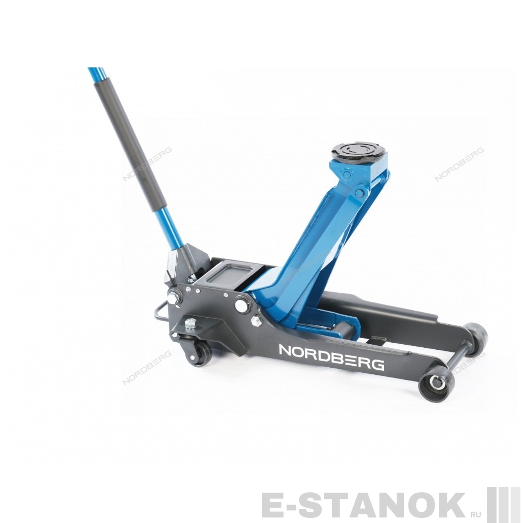 N32037 NORDBERG Домкрат подкатной, грузоподъемность 3,5 тонн, подхват 95 мм, выс.подъема 540 мм