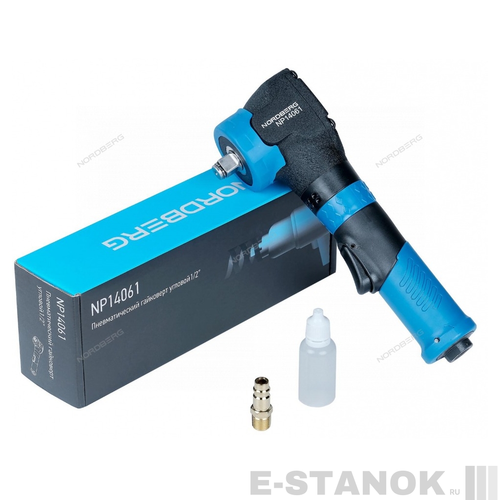 NP14061 NORDBERG Пневмогайковерт угловой, ударный 1/2", 500Нм