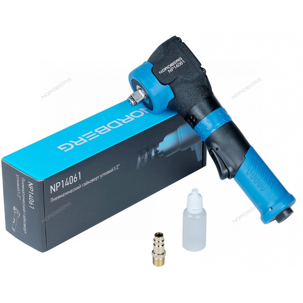 NP14061 NORDBERG Пневмогайковерт угловой, ударный 1/2", 500Нм