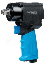 NP14075K NORDBERG Пневмогайковерт ударный 1/2", 680Нм, укороченный, с 3мя головками в кейсе
