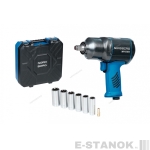 NP14101K NORDBERG ПНЕВМОГАЙКОВЕРТ ударный 1/2", 1300Нм, с глубокими головками в кейсе