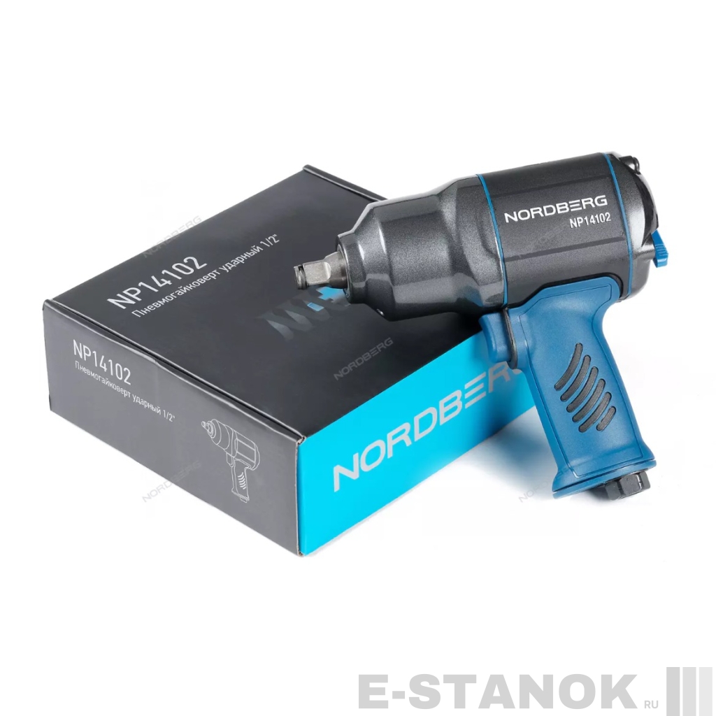 NP14102 NORDBERG Пневмогайковерт ударный 1/2" 1300Нм переключение одной рукой