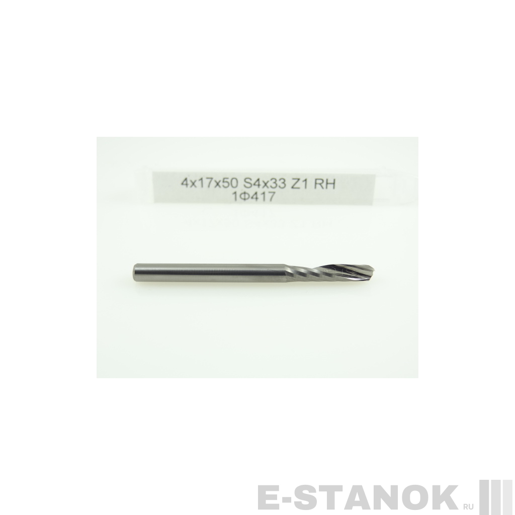 Однозаходная фреза Альма: диам. 4 мм, реж. длина 17 мм