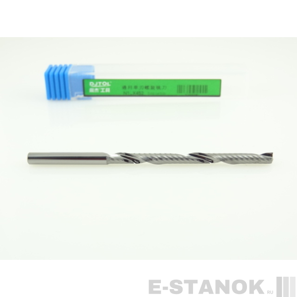Однозаходная фреза DJTOL N: диам. 4 мм, реж. длина 52 мм