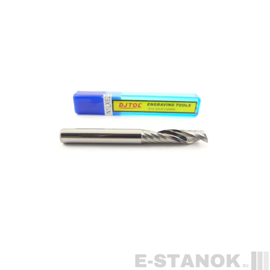 Однозаходная фреза DJTOL N: диам. 6 мм, реж. длина 25 мм