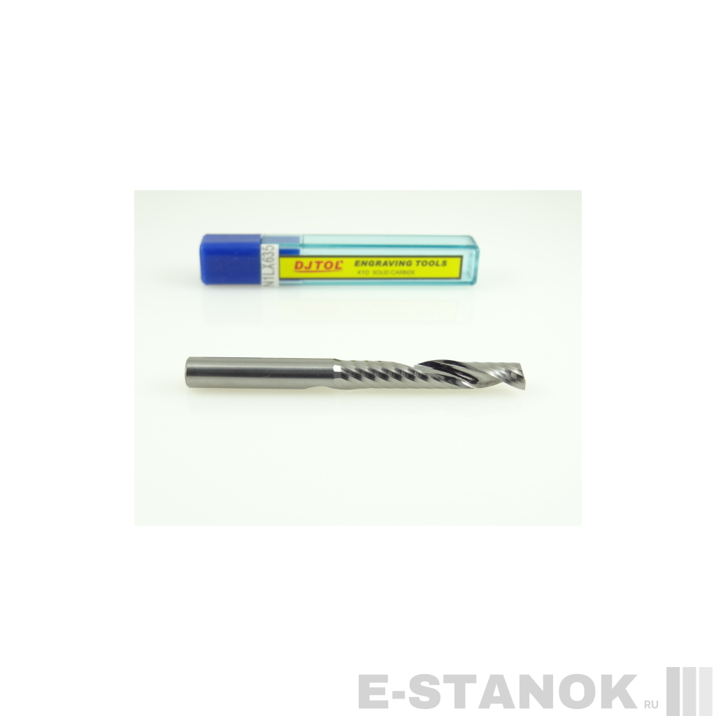 Однозаходная фреза DJTOL N: диам. 6 мм, реж. длина 35 мм