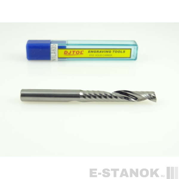 Однозаходная фреза DJTOL N: диам. 6 мм, реж. длина 35 мм