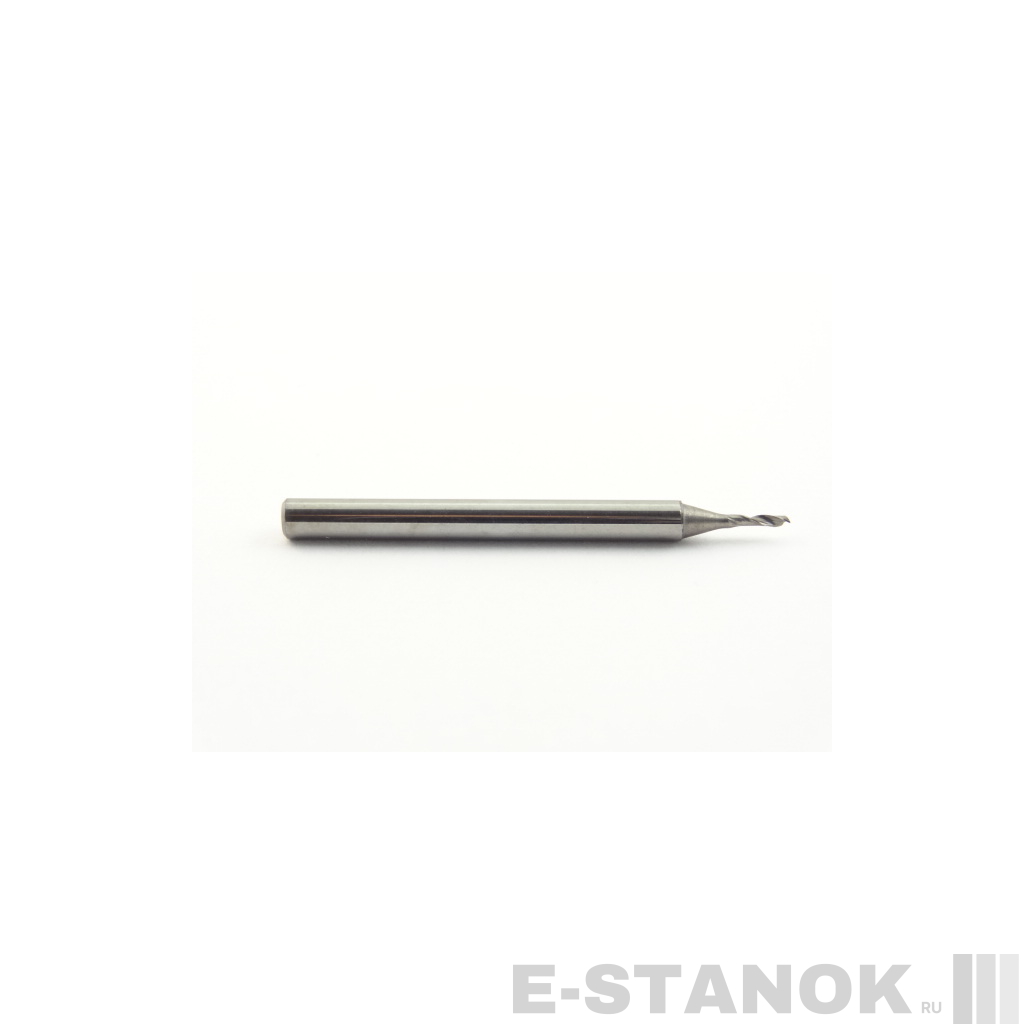 Однозаходная фреза DJTOL N: хвост. 3.175 мм, диам. 1 мм, реж. длина 4 мм
