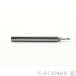 Однозаходная фреза DJTOL N: хвост. 3.175 мм, диам. 1 мм, реж. длина 4 мм