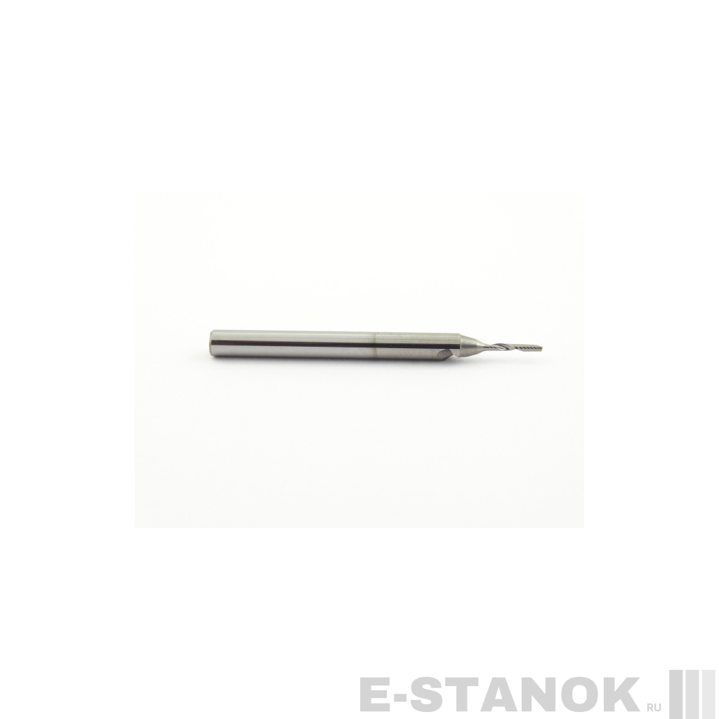 Однозаходная фреза DJTOL N: хвост. 3.175 мм, диам. 1 мм, реж. длина 6 мм