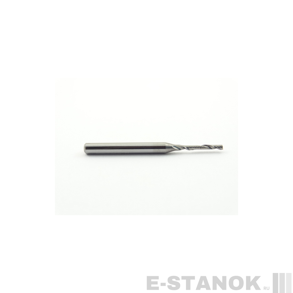 Однозаходная фреза DJTOL N: хвост. 3.175 мм, диам. 1.5 мм, реж. длина 12 мм