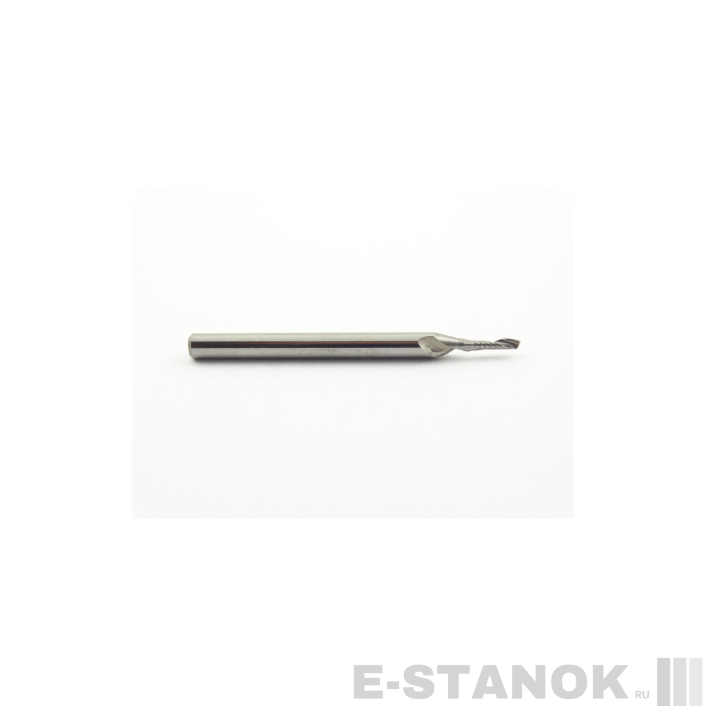 Однозаходная фреза DJTOL N: хвост. 3.175 мм, диам. 1.5 мм, реж. длина 6 мм