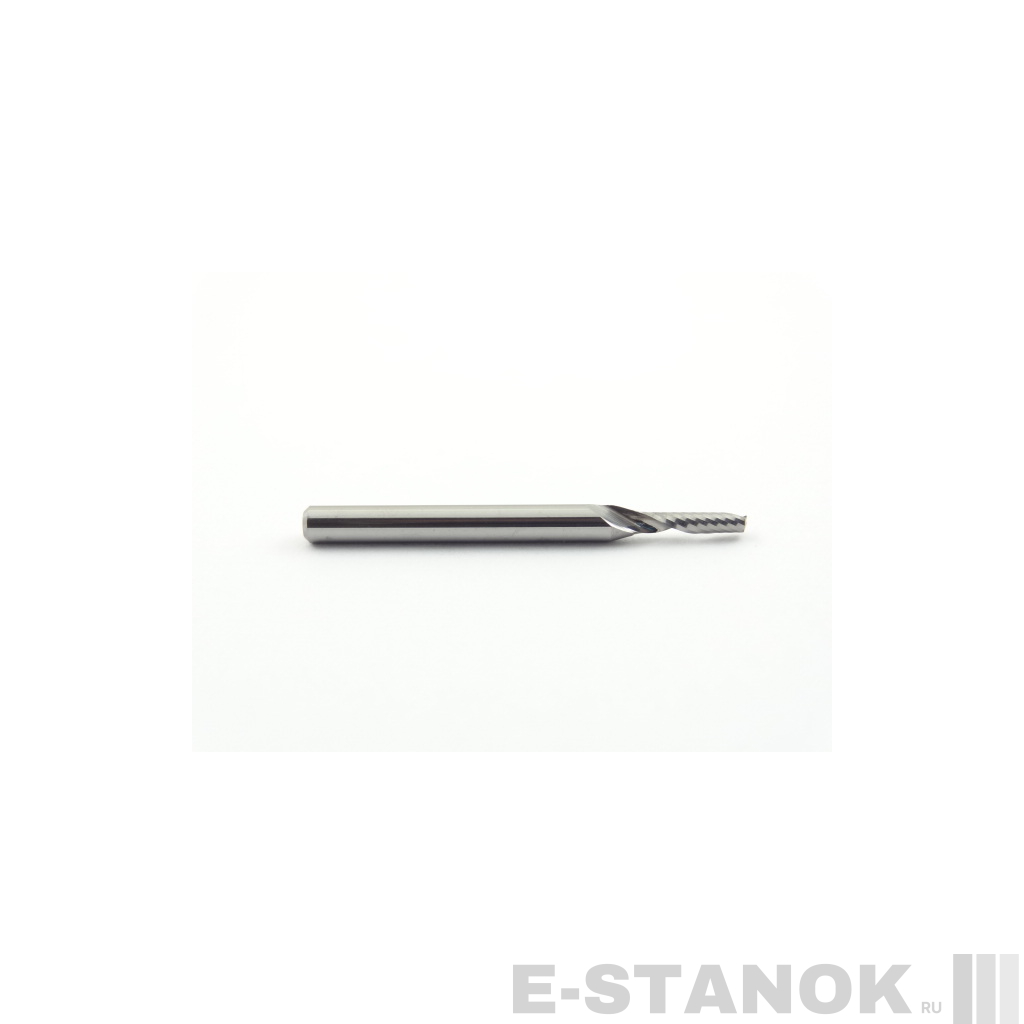 Однозаходная фреза DJTOL N: хвост. 3.175 мм, диам. 2 мм, реж. длина 10 мм