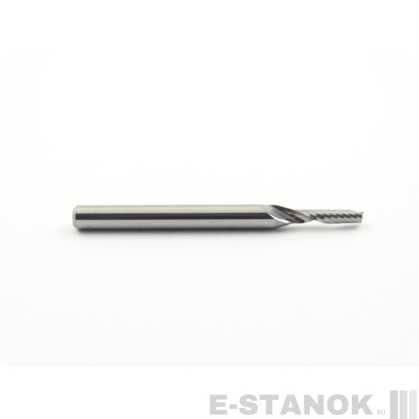 Однозаходная фреза DJTOL N: хвост. 3.175 мм, диам. 2 мм, реж. длина 10 мм