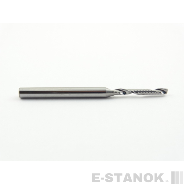 Однозаходная фреза DJTOL N: хвост. 3.175 мм, диам. 2 мм, реж. длина 15 мм