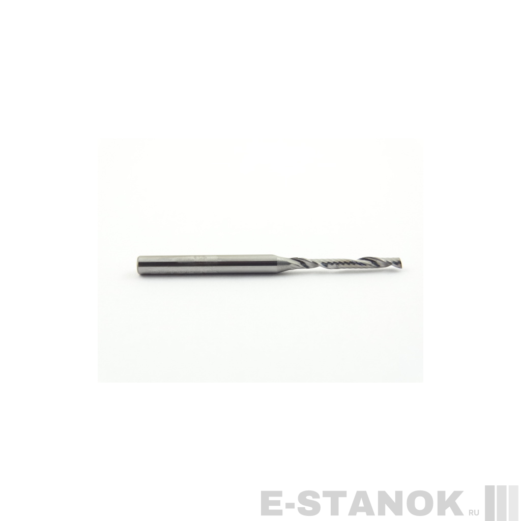 Однозаходная фреза DJTOL N: хвост. 3.175 мм, диам. 2 мм, реж. длина 17 мм